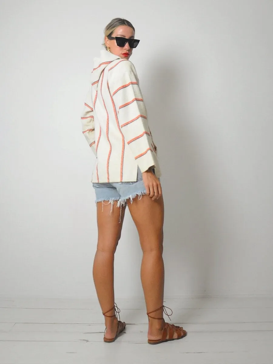 1970's Woven Beach Hoodie