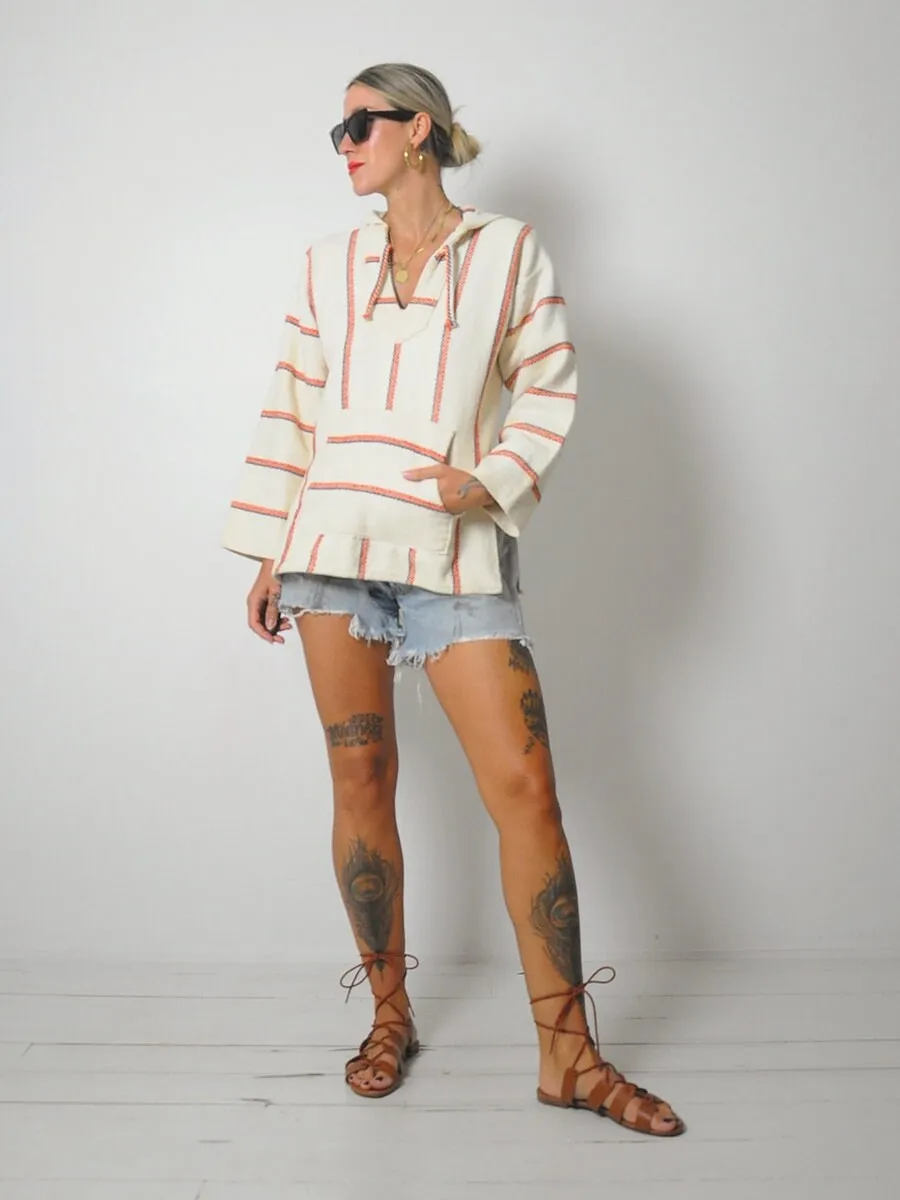 1970's Woven Beach Hoodie