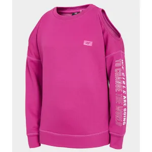 4F Girls Change The World Magenta Sweatshirt 888