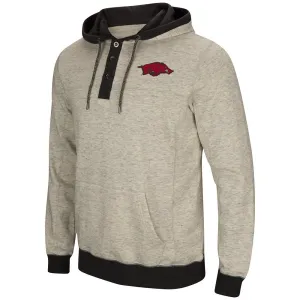 Arkansas Razorbacks Colosseum Heather Gray Bolton Fleece Hoodie Sweatshirt