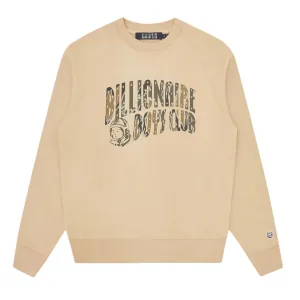 Billionaire Boys Club Camo Arch Logo Sand Sweatshirt