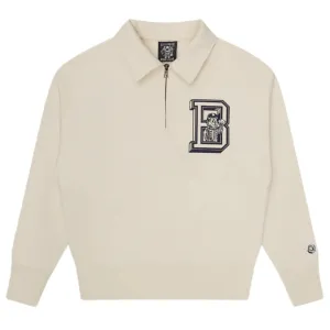 Billionaire Boys Club College Quarter Zip Off-White Sweatshirt