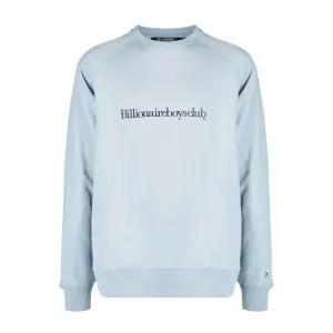 Billionaire Boys Club Serif Embroidered Logo Sky Blue Sweatshirt