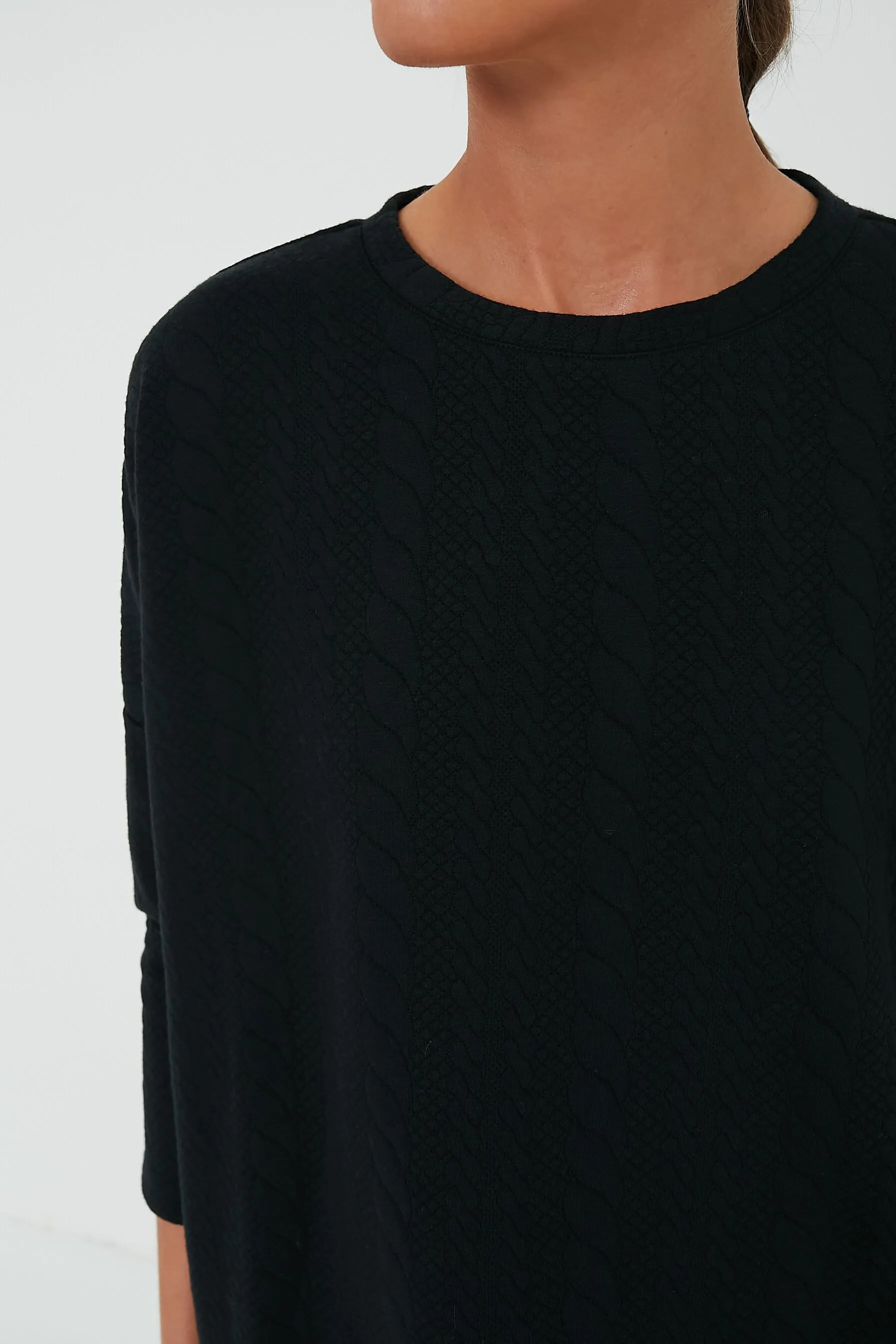 Black Cable Ally Swing Sweatshirt