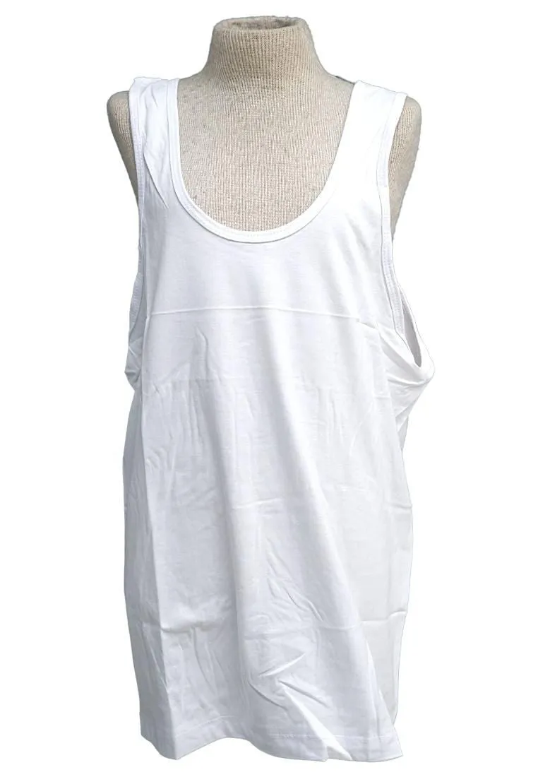 Body Basic Sando - Plain White Size