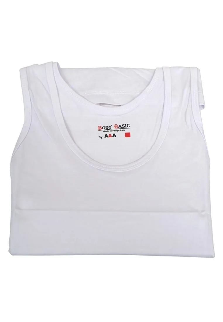 Body Basic Sando - Plain White Size