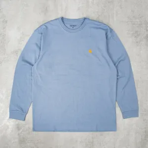 Carhartt WIP Chase L/S Tee - Charm Blue