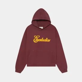 Chester Burgundy Oversized Hoodie