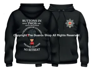 COLDSTREAM GUARDS Buttons In TWO's Double Side Printed Hoodie