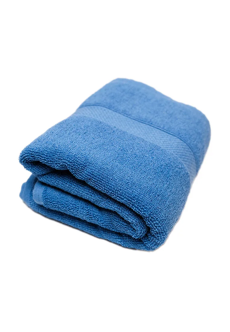 Landmark Basic Bath Towel Plain Colored with Border