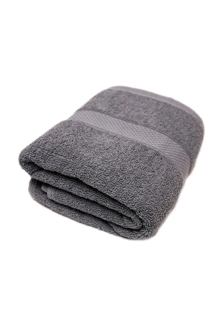 Landmark Basic Bath Towel Plain Colored with Border