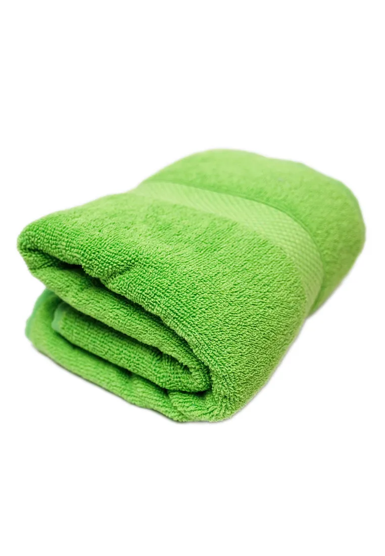 Landmark Basic Bath Towel Plain Colored with Border