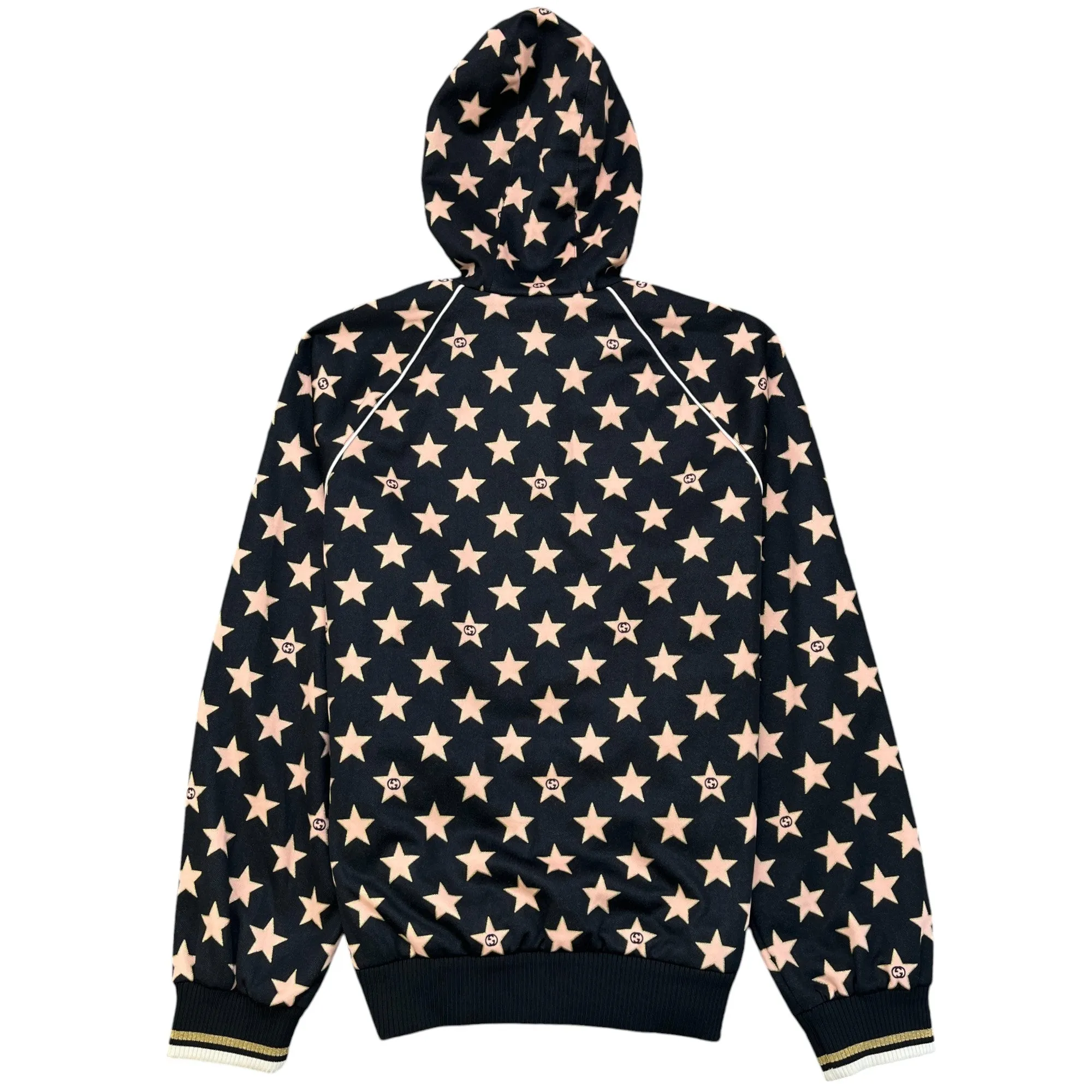 Men's Star Monogram Hoodie Black Size S