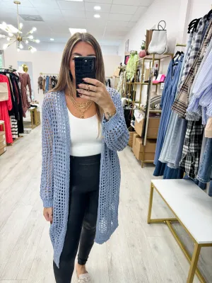 Open Knit Loungeline Cardigan