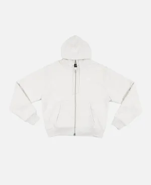 Patta Basic Waffle Zip Hooded Sweater (Melange Grey)