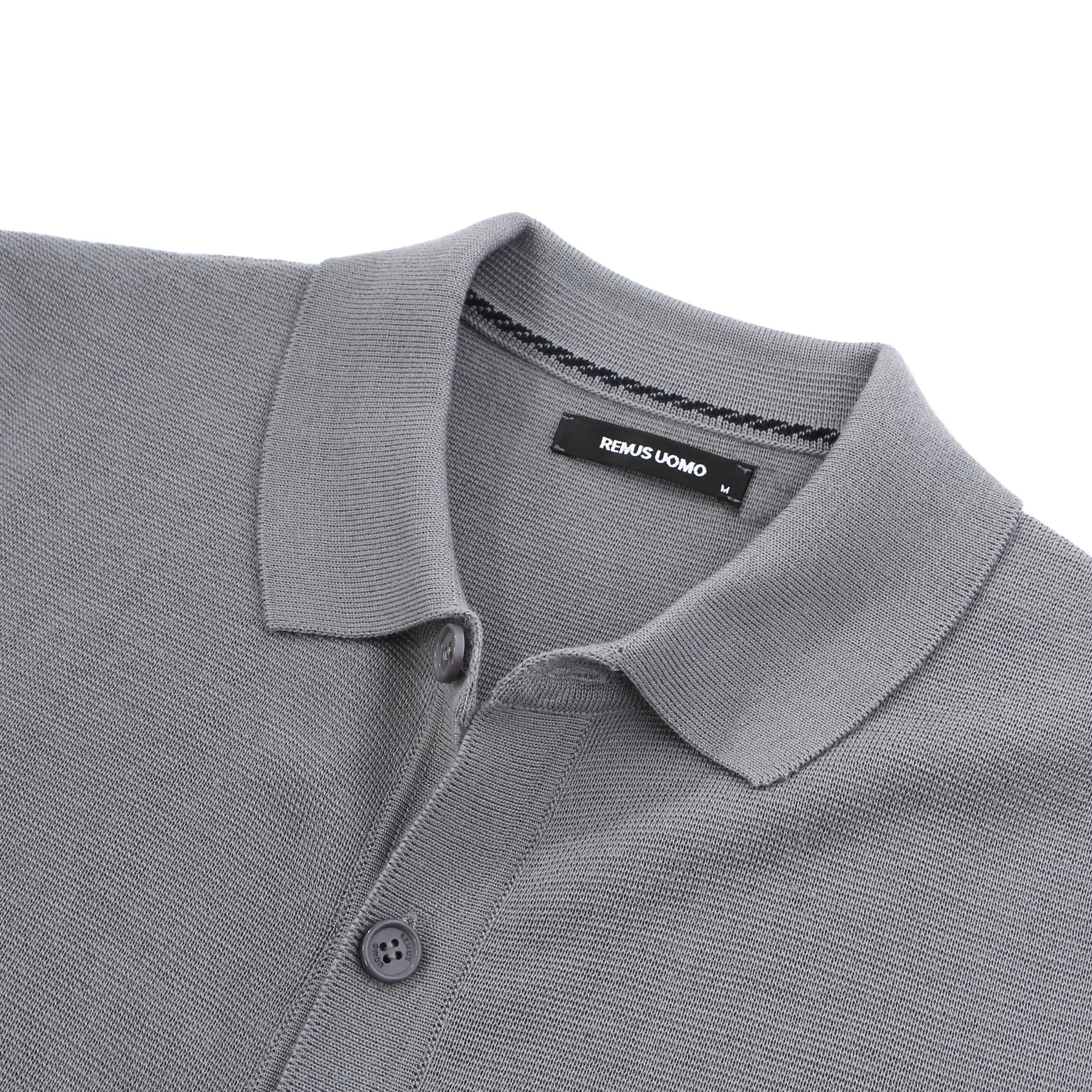 Remus Uomo Button Thru Cardigan in Grey