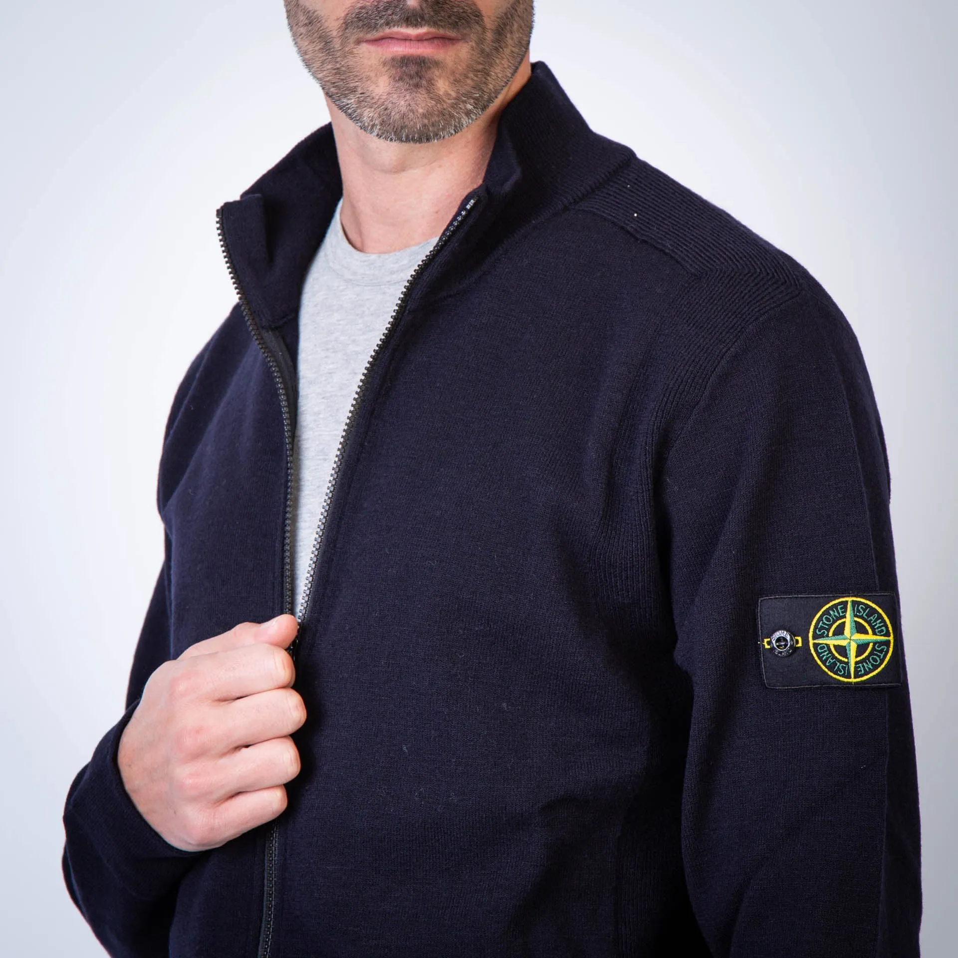 STONE ISLAND SWEATER 8115503A1 V0020 BLUE