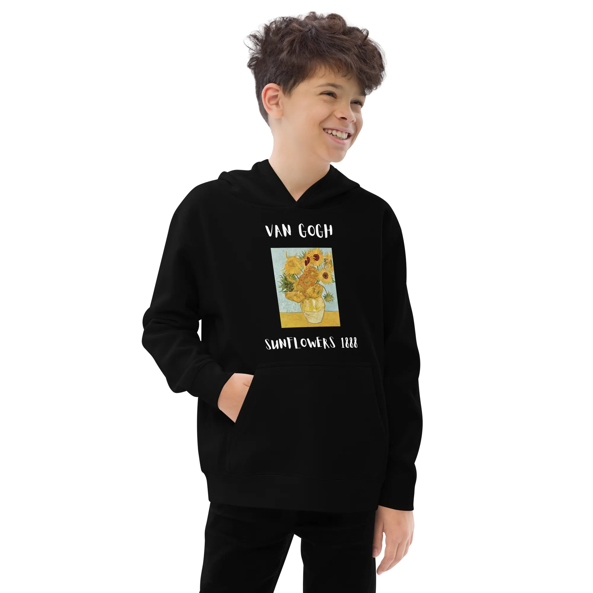 Van Gogh Inspired Kids Fleece Hoodie