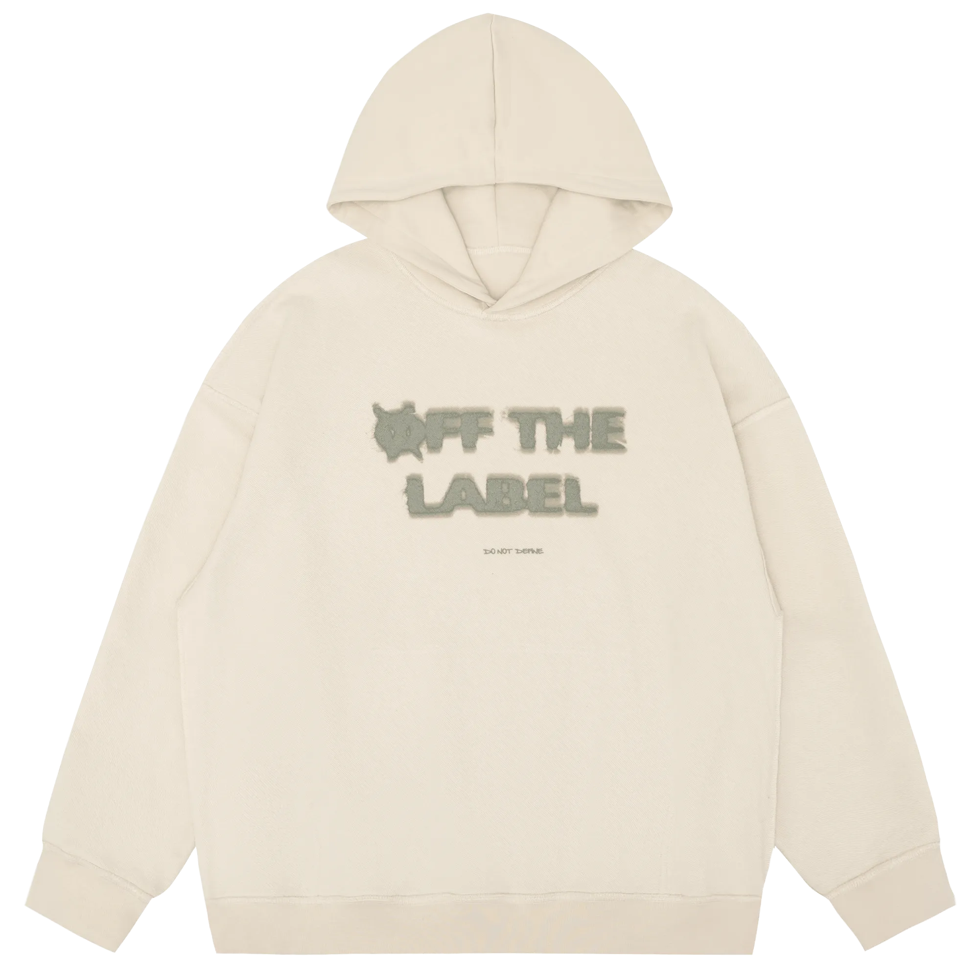 [Welcome Special]  Off The Label cream reversible hoodie